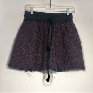 Isabel Marant Etoile  • Tweed Mini Skirt in Eggplant